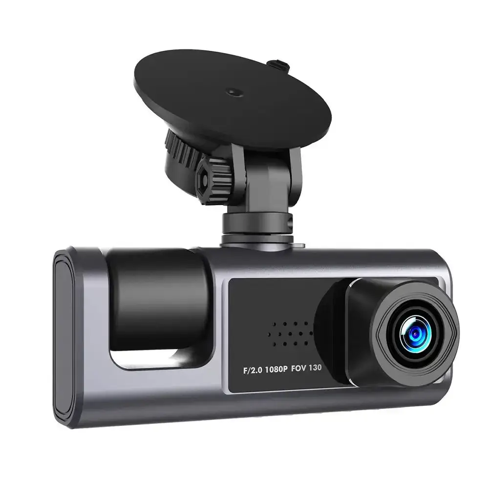 DashCam Doble Cámara, Grabadora de Video Full HD 1080P, Frontal e Interior